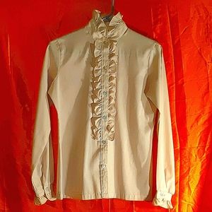 🌼Pale Pink Vintage Ruffle Victorian Top🌼